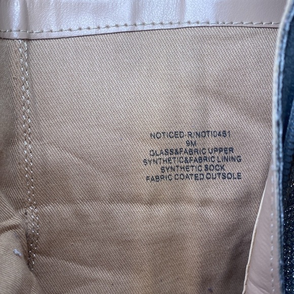 Steve Madden Women’s Noticed-R Rhinestone Silver Heeled Booties Size 9 EUC - Picture 13 of 15